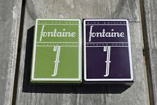 Set of 2 - Fontaine Cardistry Playing Cards - Supreme Back Green & Wine Edition  picture