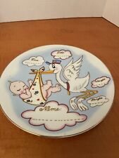 Vintage Lefton 1986 Baby Plate - Write On picture