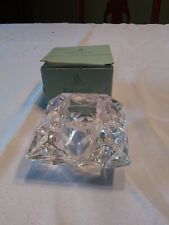 PartyLite Quad Prism 24% Lead Crystal Votive Candle Holder Retired #P0129 picture