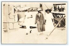 c1910's US Navy Sailor Japanese Philippeans Daughter In Law RPPC Photo Postcard picture