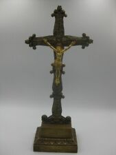 Rare Antique French Bronze Crucifix Jesus Christ picture