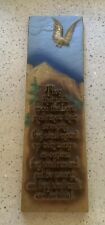 Antique Metal Plaque With Isaiah 40:31 Quote, Very Good Condition, Nice Paint picture