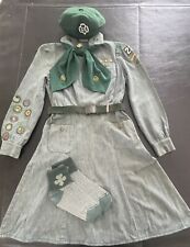 REDUCED RARE 1937-1939 Vintage GIRL SCOUT INTERMEDIATE DRESS UNIFORM TIE BADGES picture