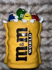 M&M's World Money Box Piggy Coin Bank Candy Figure Collectible Yellow Wrapper picture