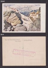 GERMANY, Censored postcard, From the South Tyrolean front, Desiderius Fangh, WWI picture