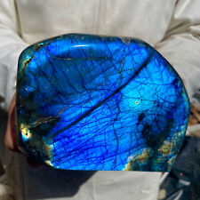 4.7lb Large Natural Labradorite Quartz Crystal Display Mineral Specimen Healing picture