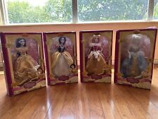 4 Disney Princess Enchanted Porcelain Collection Dolls Brass Key Keepsakes picture