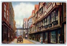 c1910 Stone Gate Half-Timbered Houses York England Oilette Tuck Art Postcard picture