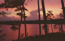 Sunset On A Threatening Sky Eau Claire Wisconsin Vintage Chrome Post Card picture