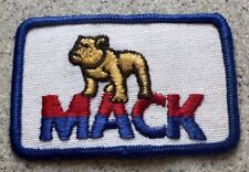 Mack Trucks Patch Bulldog Mascot Company Logo Cloth Patch New 1970s Vintage picture