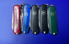 Lot of 5 Victorinox Classic Sd Swiss Army Knives - Multi colors and Logos picture