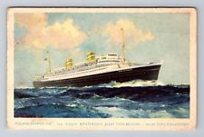 Hollan America Line, Ship, Transportation, Vintage c1942 Souvenir Postcard picture