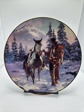 MORNING OF RECKONING Collector plate CHUCK REN The Last Warriors NATIVE INDIAN picture