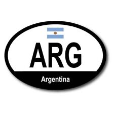 Argentina Argentinian Euro Oval Magnet Decal, 4x6 Inches, Automotive Magnet picture