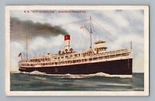 S.S. City of Holland Goodrich Transit Co Steamship Boat Postcard picture