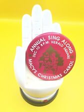 Macy’s Dept Store EMPLOYEE BADGE Christmas Carol Singalong NYC Herald Square 3” picture