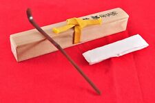 Vintage Japanese Tea Ceremony Chashaku Tea Spoon Bamboo Wajima Lacquerware #1 picture