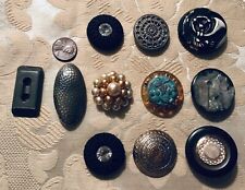Antique Vintage Collection of Eleven Old Difficult to Find Large Buttons picture