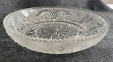Vintage WESTMORELAND Princess Feather Sandwich Glass 11 in. Centerpiece Bowl picture