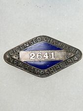 1914 NEW HAMPSHIRE CHAUFFEUR / DRIVER BADGE #2641 picture
