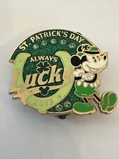 DISNEY WDW DLR ST. PATRICK'S DAY 2013 MICKEY MOUSE ALWAYS LUCKY LE 3000 PIN picture
