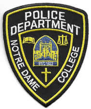 Notre Dame College South Euclid OHIO Police patch university school campus picture