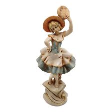 Fontanini Depose Italy #280 Figurine Tambourine Dancing Girl Italian Vintage VTG picture