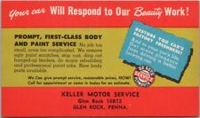 1950s GLEN ROCK, PA Postcard De Soto Car Advertising 