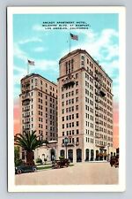 Los Angeles CA-California, Arcady Apt Hotel, Advert, Antique Vintage Postcard picture