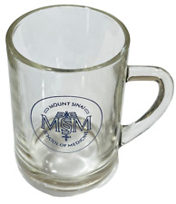 Vintage Mount Sinai School of Medicine Glass Mug (Icahn School of Medicine) NY picture