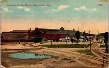 Postcard Southern Pacific Railroad Depot in Sacramento, California picture