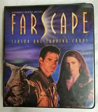 FARSCAPE SEASON ONE 1 BINDER FILLED WITH CARDS JIM HENSON RITTENHOUSE PRESENTS picture