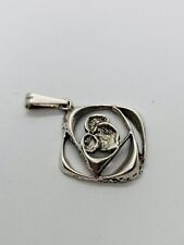 4.8g 925 STERLING SILVER DESIGNER FINLAND ABSTRACT MODERNIST PENDANT picture