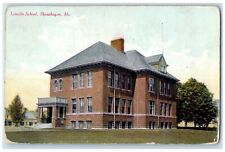 1914 Exterior View Lincoln School Building Skowhegan Maine ME Vintage Postcard picture