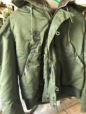Flying Jacket, Cold Weather with attached Hood. Sage Green. Military, USAF picture