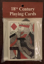 PLAYING CARDS 18TH CENTURY Colonial Revolutionary WAR NEW Replica picture