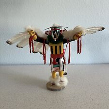 Authentic Vtg Native American Navajo Kachina Doll Eagle Dancer Handmade Signed picture