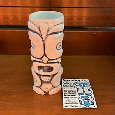 Munktiki Spooky D Tiki Mug - two 1kt Cubic Zirconia eyes 2004 Rare Numbered Mint picture