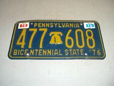 Pennsylvania 1976 Bicentennial State License Plate 477 608 picture