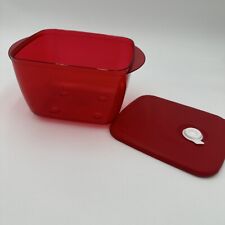 Tupperware Medium Vent N Serve Microwaveable 1.5L / 6.25 Cup Candy Apple Red  picture