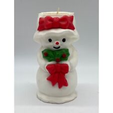Vintage Chritmas Candle Mrs Snowlight Avon Frosty picture