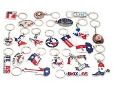 Texas Bundle Souvenir Keychains 21 Pcs Set Texas Lone Star on Texas State Map... picture