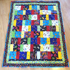 Patchwork Tied Quilt Laurel Burch Cotton Fabric Both Sides 39