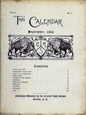 1906 Central High School Buffalo NY - THE CALENDAR - Monthly Magazine picture