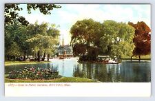Vintage Postcard Massachusetts, Scene in Public Gardens, Boston, MA. c1906 picture