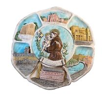Padova Relief Resin Collector Plate 9” Vintage by LegnoArt Handmade In Italy picture