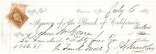 John W. MacKay signed California 1860's dated check - Western Mining Magnate - A picture