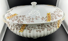HAVILAND LIMOGES DEPOSE BROWN FLORAL AESTHETIC MOVEMENT TUREEN picture