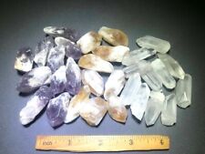 Amethyst, Citrine, Quartz Points Crystal Collection in Box 1/2 lb Bulk Mixed Lot picture
