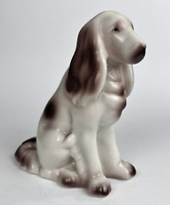 Beautiful Hollohaza Vintage Porcelain Statue Figure Dog Hungary 13.5 cm Marked picture